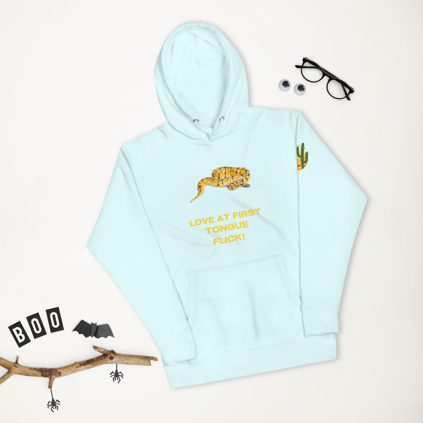 Love at First Tongue Flick Ball Python Hoodie