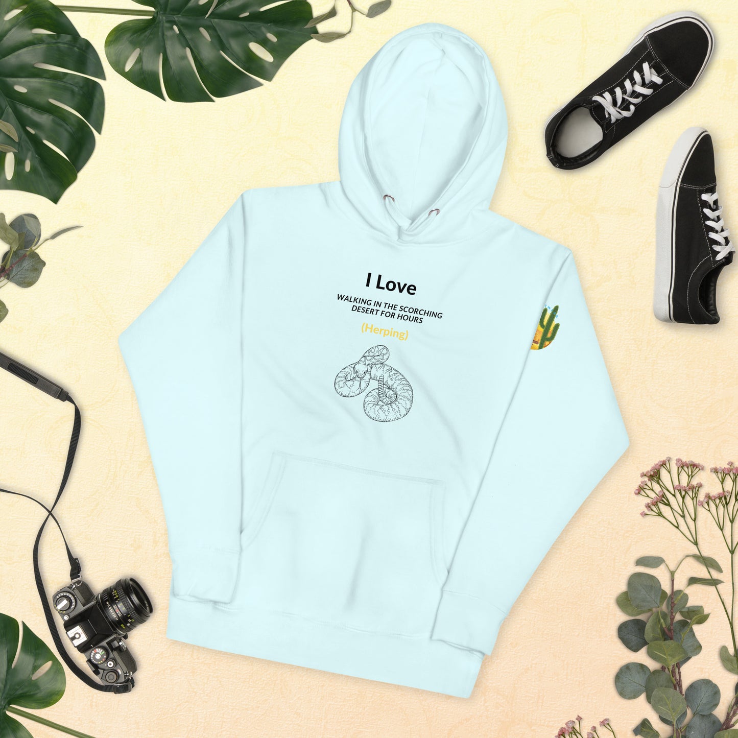 I Love Walking in the Scorching Desert Herping Hoodie