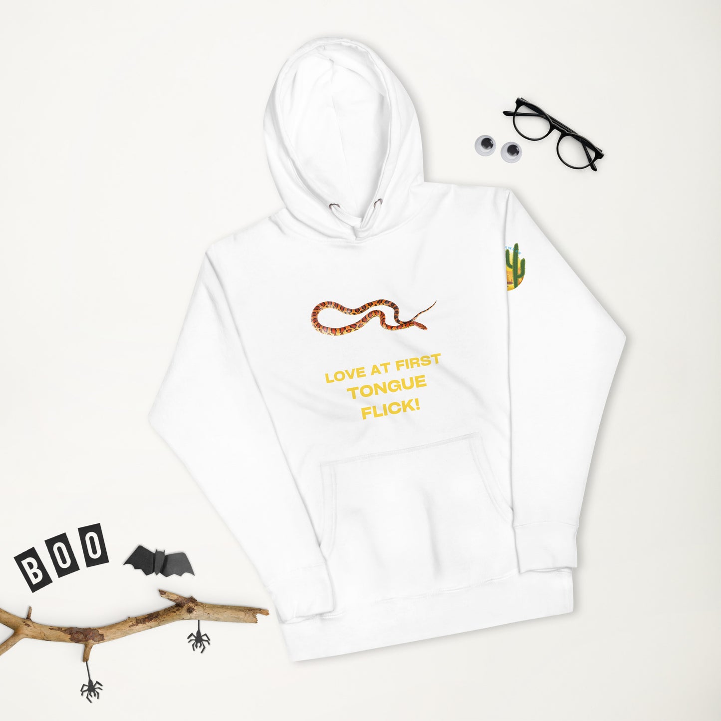 Love at First Tongue Flick Corn Snake Hoodie