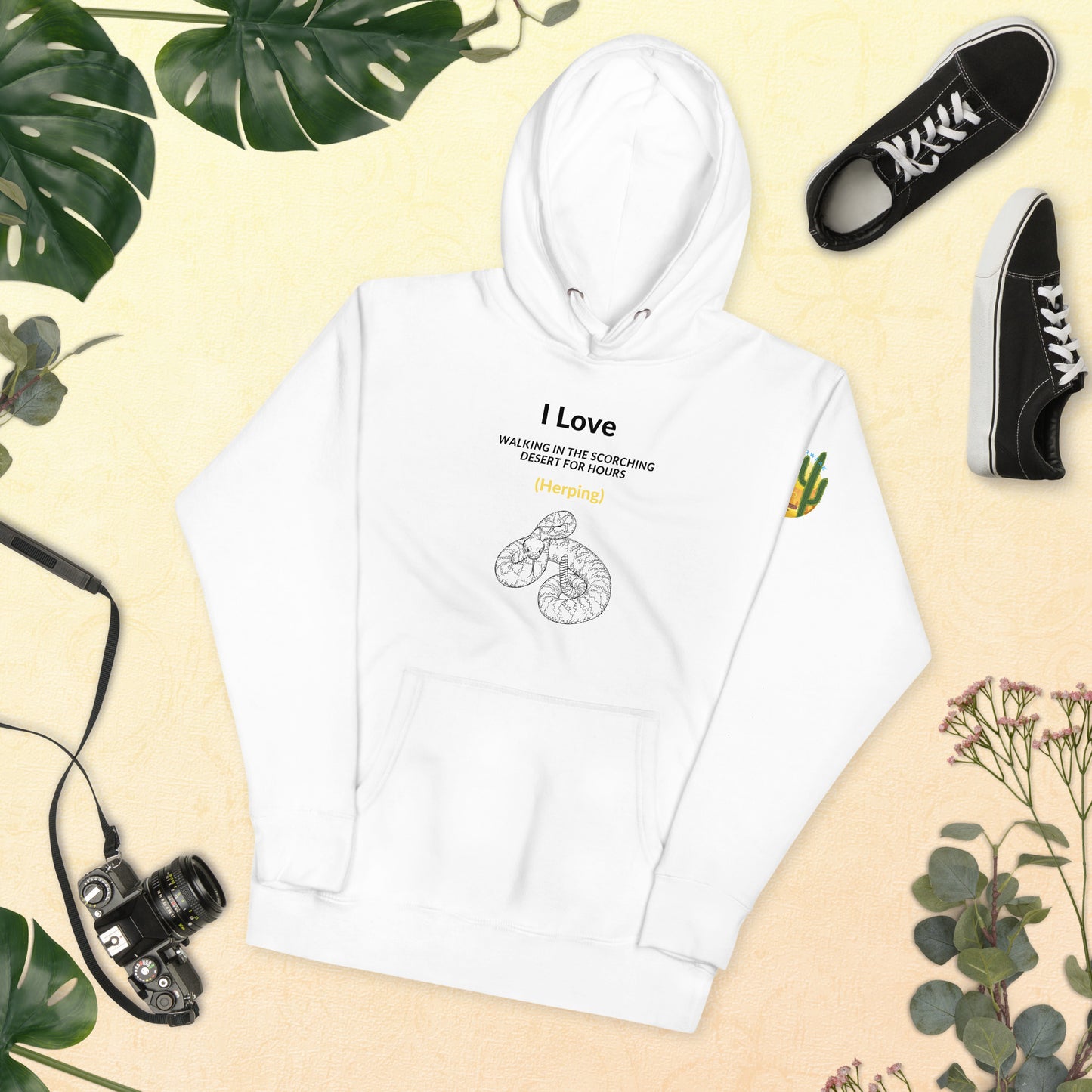 I Love Walking in the Scorching Desert Herping Hoodie